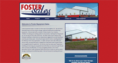 Desktop Screenshot of fosterequipmentsales.com