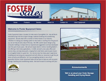 Tablet Screenshot of fosterequipmentsales.com